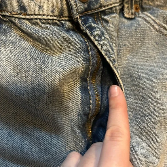 Rewash Super High Rise Denim Distressed Cut Off Shorts Size 9/29 - Picture 3 of 10